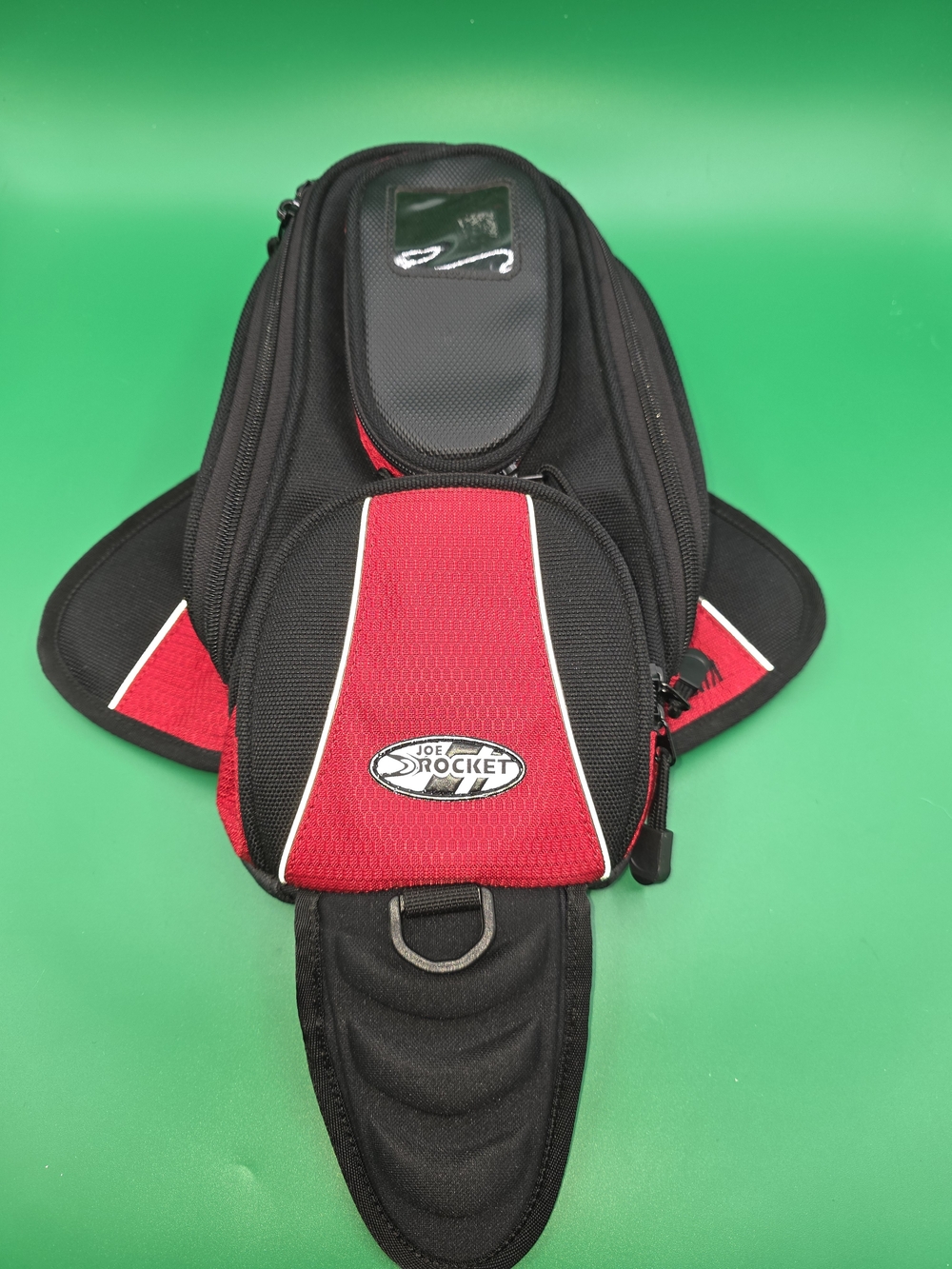 Joe Rocket Red & Black Motorcycle Tail Bag - Compact Storage
